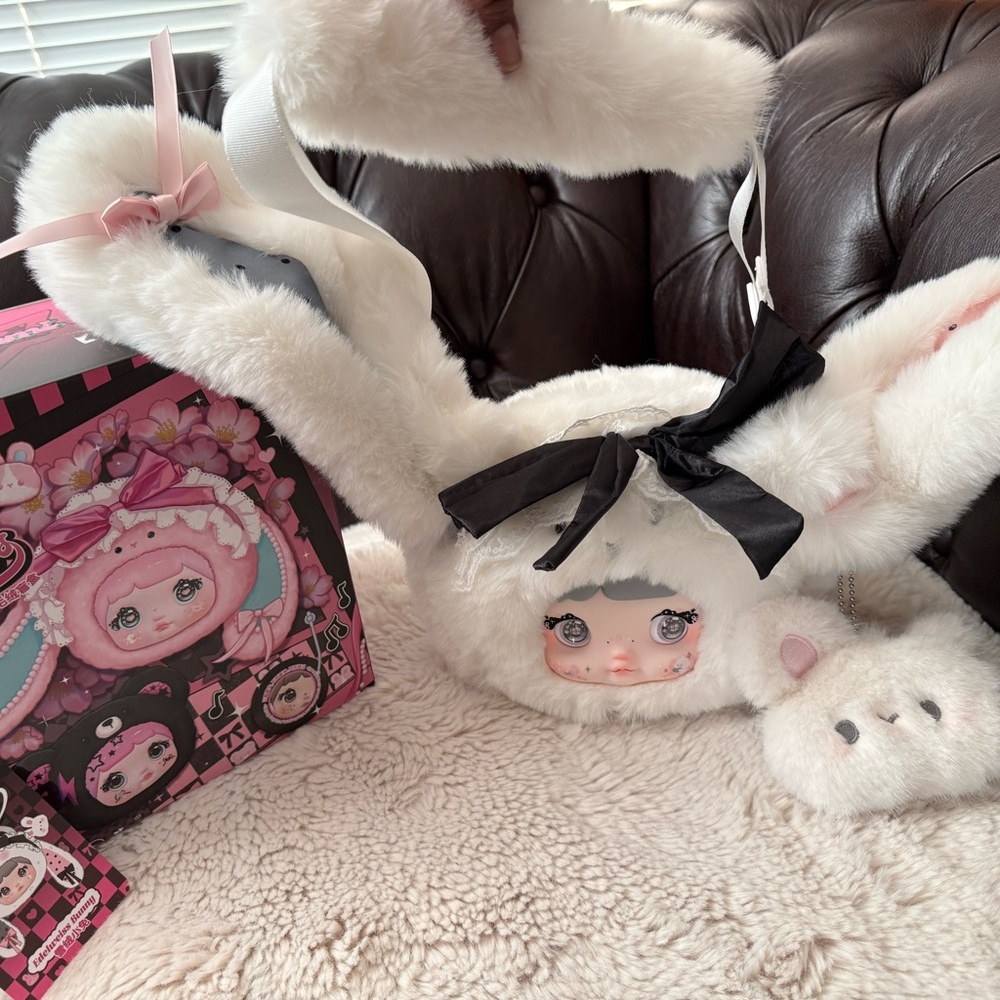 Nommi Purse Bag Edelweiss Bunny White Confirmed New Eyes + Bonus BB3 - Picture 6 of 7